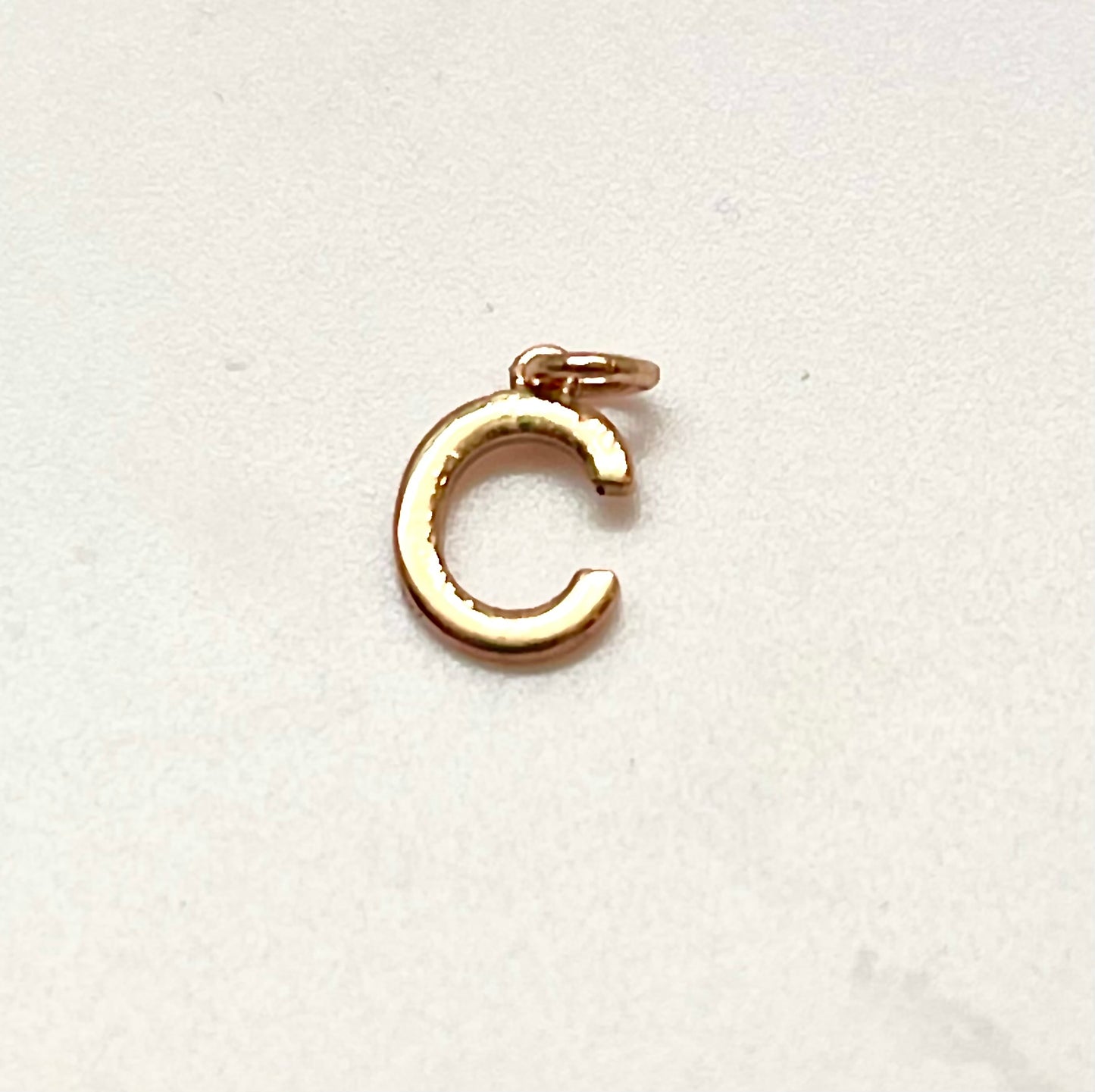 10k Gold Initial Charm Layering Necklace Customizable