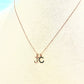 14k Gold Initial Charm Layering Necklace Customizable