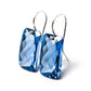 London Blue Quartz Recycled Argentium Dangle Earrings Something Blue Pan Cut 49 carats. Made in 14k or Silver