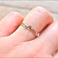 Blue Topaz Ring - 14k Blue Topaz Stacking Ring - Stackable Wedding Ring - December Birthstone Ring - 14kt Rose, White or Yellow Gold Ring