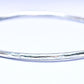 Classic Everyday Silver Bangle - Sterling Silver Hammered Bangle Bracelet - Stackable - Hammer Faceted - 14k Gold or Silver