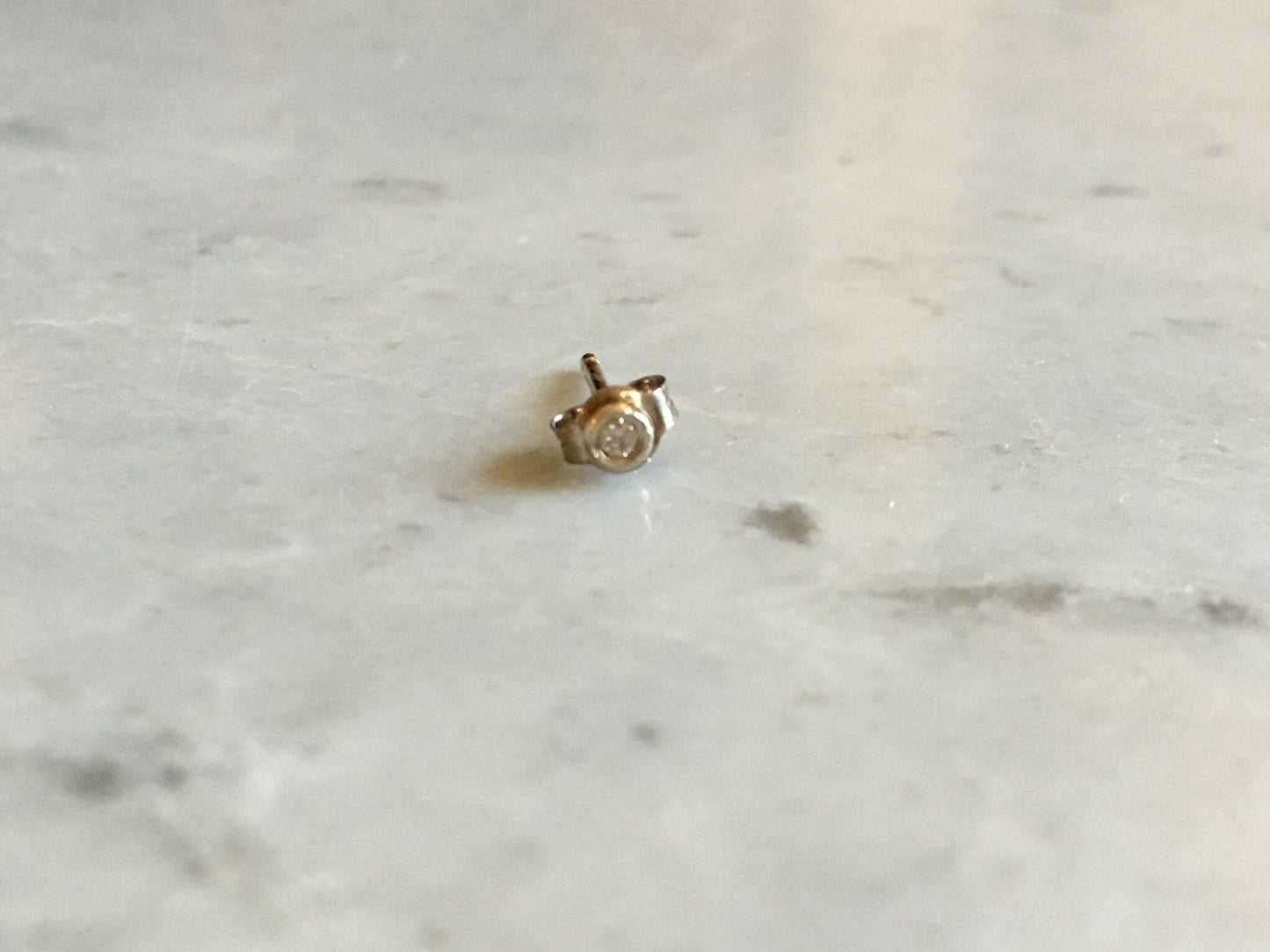 14k Solid Gold ONE Replacement Tension Earring Back for Diamond Stardust Earrings