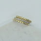 Diamond Beaded Stack Set 14k Gold Made to Order Handcrafted Ring Eternity Bands