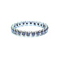 Black Diamond Ring - Diamond Eternity Ring - Wedding Stackable Ring - Diamond Eternity Stacking Ring - 14k - Gold - Platinum - Palladium