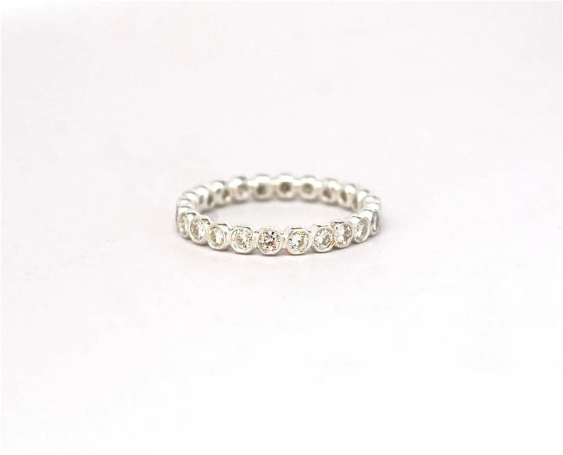 Diamond Eternity Band 14k Solid Gold Eternity Ring