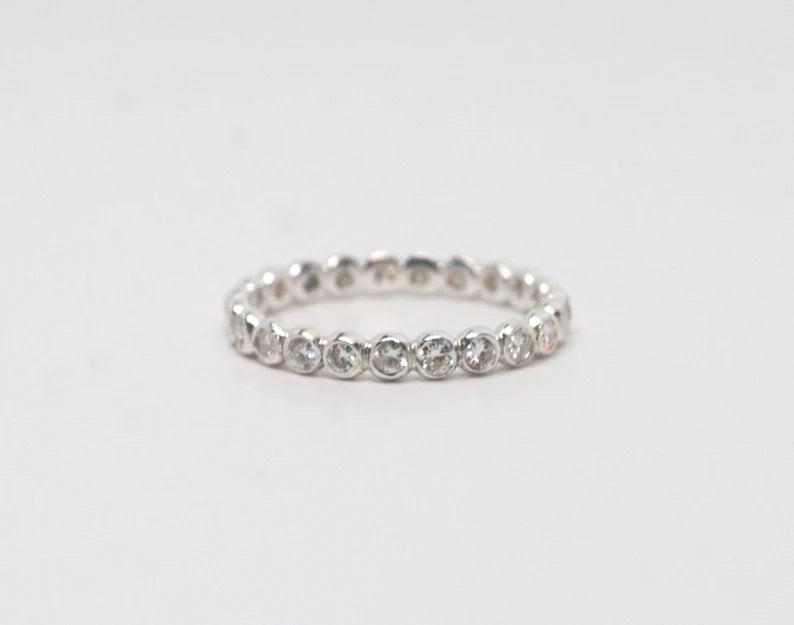 Diamond Eternity Band 14k Solid Gold Eternity Ring