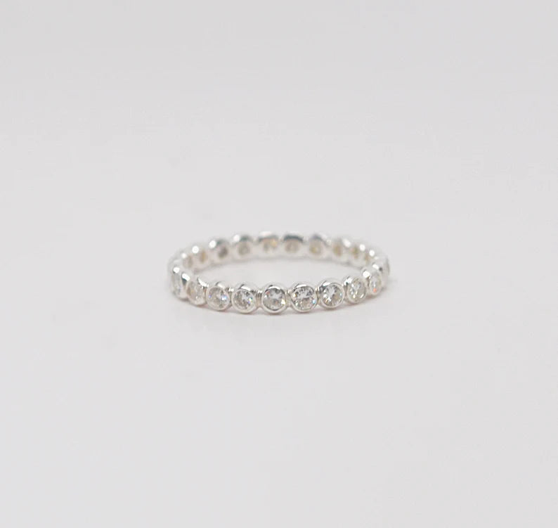 Diamond Eternity Band 14k Solid Gold Eternity Ring