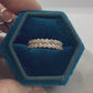 Diamond Beaded Stack Set 14k Gold Made to Order Handcrafted Ring Eternity Bands