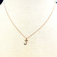 14k Gold Initial Charm Layering Necklace Customizable