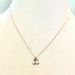 14k Gold Initial Charm Layering Necklace Customizable