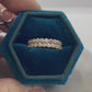 Diamond Beaded Stack Set 14k Gold Made to Order Handcrafted Ring Eternity Bands