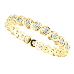 Diamond Bezel Eternity Band