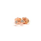 ONE THREADED POST White Diamond Stud Rose Gold Earring Threaded Post Rose Gold Diamond Stardust Earrings, Diamond Studs, Cartilage Earrings