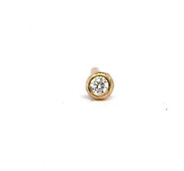 Tiny Diamond Stud Earring, Single 14k Gold Diamond Earring, Diamond Stardust Earring, Diamond Studs, Cartilage Earring