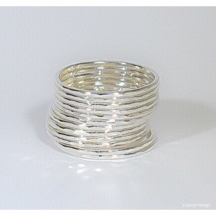 Rings Recycled Argentium Silver Stacking Rings The Skinny Stack Set of 12