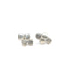 Silver Stud Earrings 925 Sterling or Gold Quatrefoil Studs Made to Order Recycled Silver or Gold 14k White Rose or Yellow Gold
