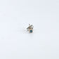 Tiny Blue Diamond Stud Earring, Single 14k Gold Diamond Earring, Diamond Stardust Earring, Diamond Studs, Cartilage Earring