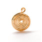 Gold Egyptian Influence Disc Drop Earrings