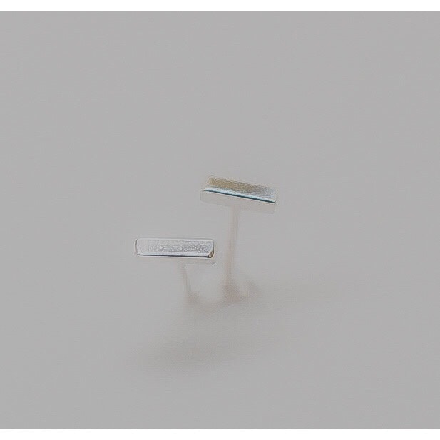 Silver Bar Earring, Stud Earring, Small Stud Earring, Gold Bar Earring, Gift for Her, Everyday Earrings, Simple Studs, Sterling Bar Studs