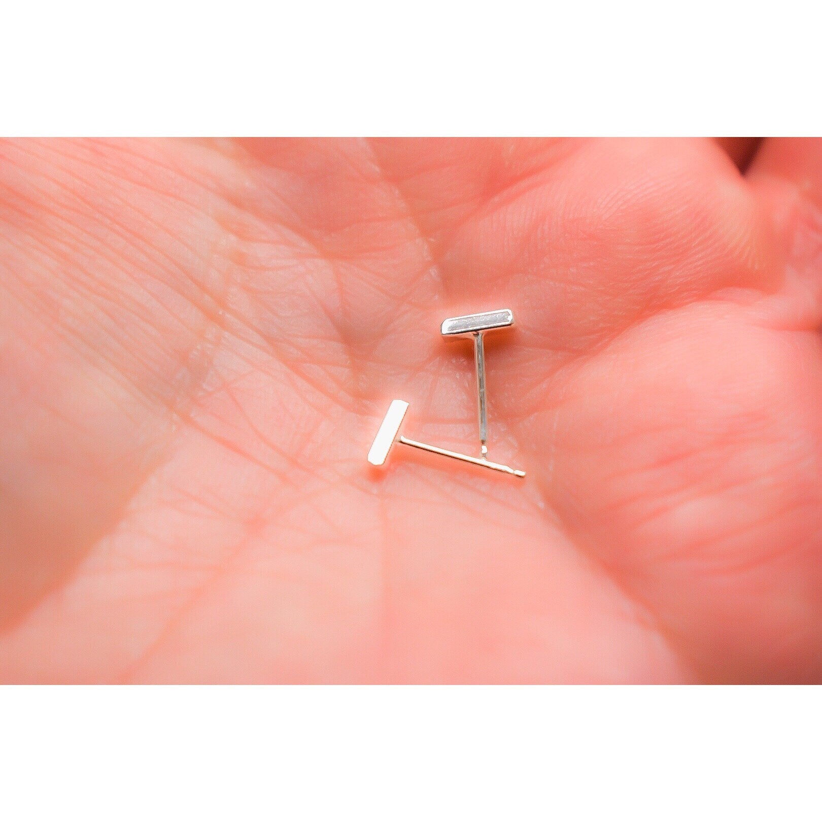 Silver Bar Earring, Stud Earring, Small Stud Earring, Gold Bar Earring, Gift for Her, Everyday Earrings, Simple Studs, Sterling Bar Studs