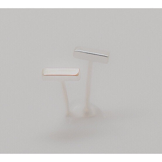 Silver Bar Earring, Stud Earring, Small Stud Earring, Gold Bar Earring, Gift for Her, Everyday Earrings, Simple Studs, Sterling Bar Studs