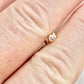 Tiny Diamond Pebble Single Threaded Stud 14k Gold Earrings