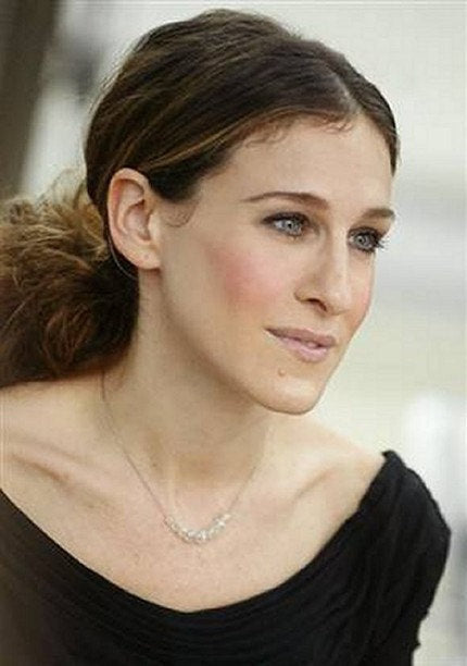 Sarah Jessica Parker Inspired Silver Quartz April Birthstone Necklace