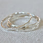 5 Delicate Stack Rings, Triple Stack Rings, Delicate Bands, Mother Rings- 3 Yellow Gold Filled and 2 Silver Stack Ring The Skinny Stack Set