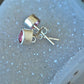 Pink Topaz Silver Earrings - The Madeleine
