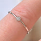 Ring 18k Gold Diamond Stacking Ring April Birthstone Diamond 18k White Gold Ring