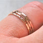 Rose Gold Stacking Rings Midi Rings Knuckle Rings Stack Ring - Recycled Gold ring