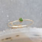 14k Gold Green Diamond Stacking Ring - Stackable Wedding Ring - Engagement Ring - Diamond Promise Ring - 14kt White or Yellow Gold Ring