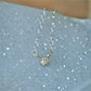 14k White Gold Diamond Necklace Recycled Gold Fair Trade - 14kYellow Gold Necklace - Classic Modern Simple