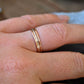 3 10k Gold and silver stack rings - 10k rose gold, 10k yellow gold and Argentium sterling silver ring stack