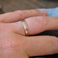 Stacking Rings, Silver Gold Stacking Ring Set, Dainty Stack Rings, 1mm thin ring, Thumb Ring, Thin Wedding Bands, Gold Ring, Rose Gold Ring