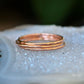 Rose Gold Stacking Rings - The Skinny Stack
