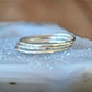 Recycled Argentium Silver Stacking Rings The Skinny Stack