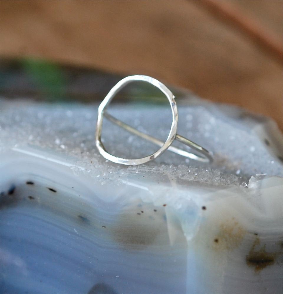 Recycled Silver Circle Infinity Ring