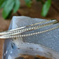 Twist Bracelet  - Twisted Flattened Sterling Stacking Bangle - Recycled Sterling Silver Bangle Stacking Bracelet