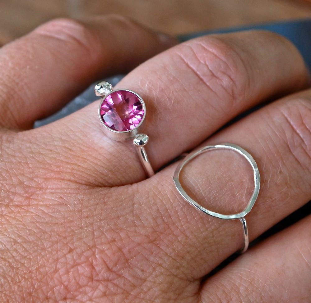 Recycled Silver Circle Infinity Ring