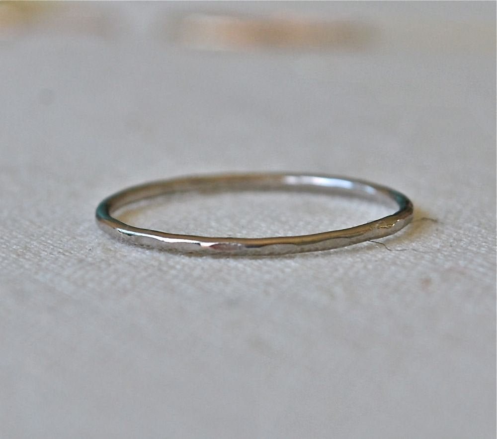 Rose Gold Stack Ring Made of Recycled 14K Gold - Stacking Ring