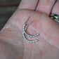Recycled Sterling Silver Conflict Free Diamond Earrings