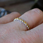 14k gold Stack Band Birthstone Citrine Gemstone Eternity Stacking Ring