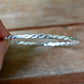Twist Bracelet  - Twisted Flattened Sterling Stacking Bangle - Recycled Sterling Silver Bangle Stacking Bracelet