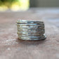 Rings Recycled Argentium Silver Stacking Rings The Skinny Stack Set of 12