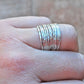 Rings Recycled Argentium Silver Stacking Rings The Skinny Stack Set of 12