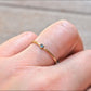 Blue Topaz Ring - 14k Blue Topaz Stacking Ring - Stackable Wedding Ring - December Birthstone Ring - 14kt Rose, White or Yellow Gold Ring