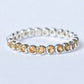 14k gold Stack Band Birthstone Citrine Gemstone Eternity Stacking Ring