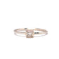 Ring - Gold Diamond Ring - Square Princess Cut White Gold Ring - Solid 14k White Recycled Gold and Princess Cut Diamond Ring Fair Trade