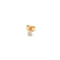 Tiny Diamond Stud Earring, Single 14k Gold Diamond Earring, Diamond Stardust Earring, Diamond Studs, Cartilage Earring